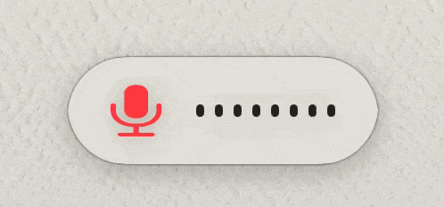 Scribba recording pill — shows the app listening and transcribing